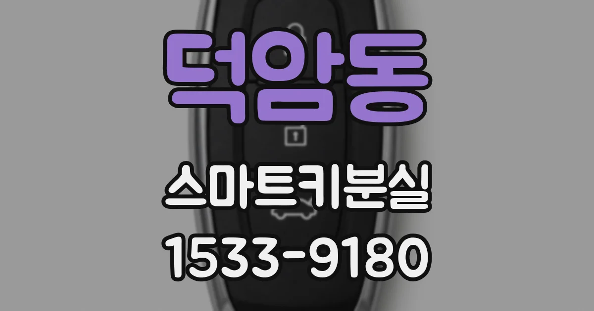 덕암동 스마트키분실