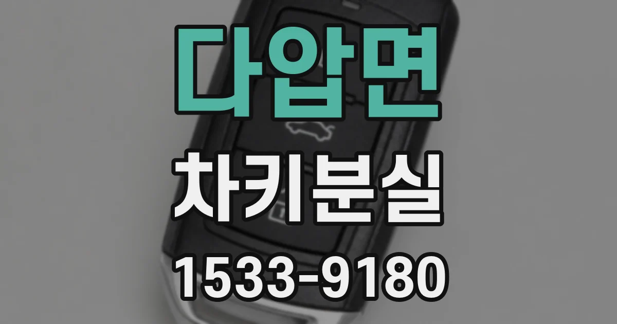 다압면 차키분실