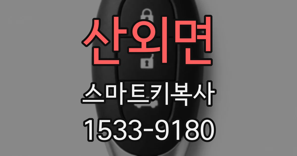 산외면 스마트키복사