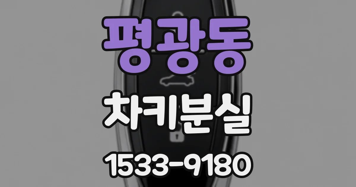 평광동 차키분실