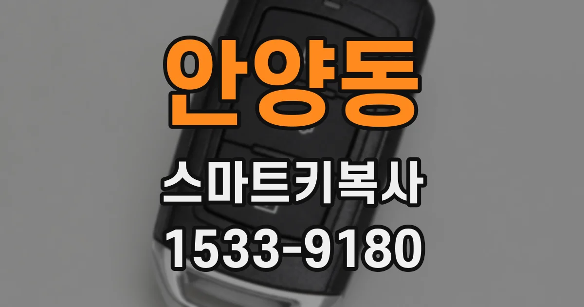 안양동 스마트키복사