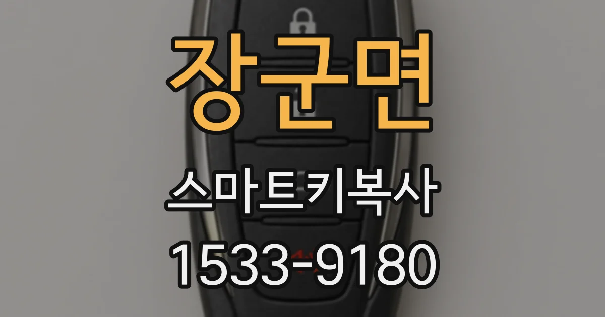 장군면 스마트키복사
