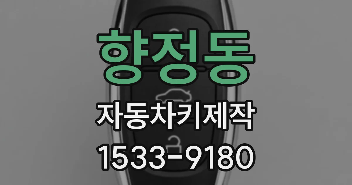 향정동 자동차키제작
