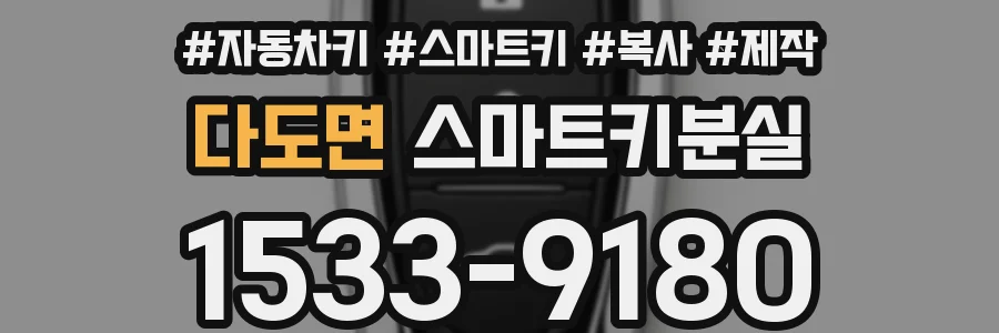 다도면 스마트키분실