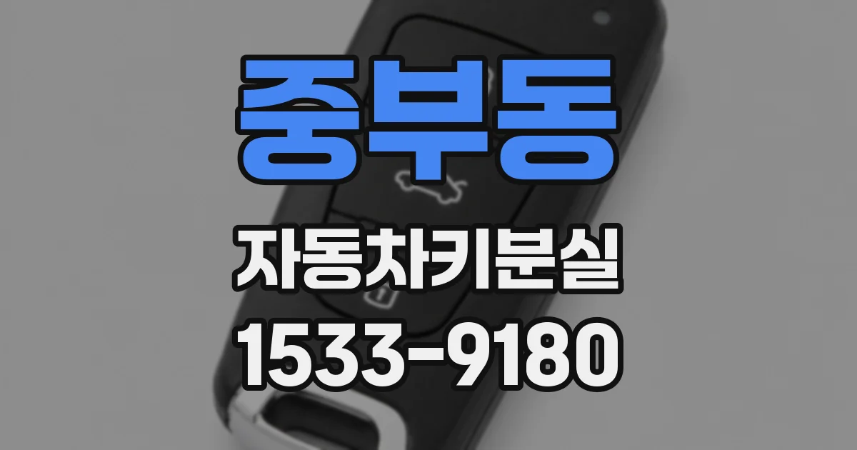 중부동 자동차키분실