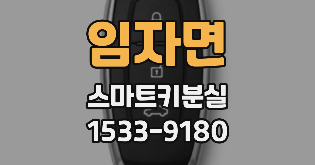 임자면 스마트키분실