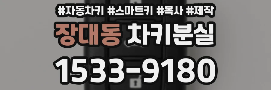 장대동 차키분실