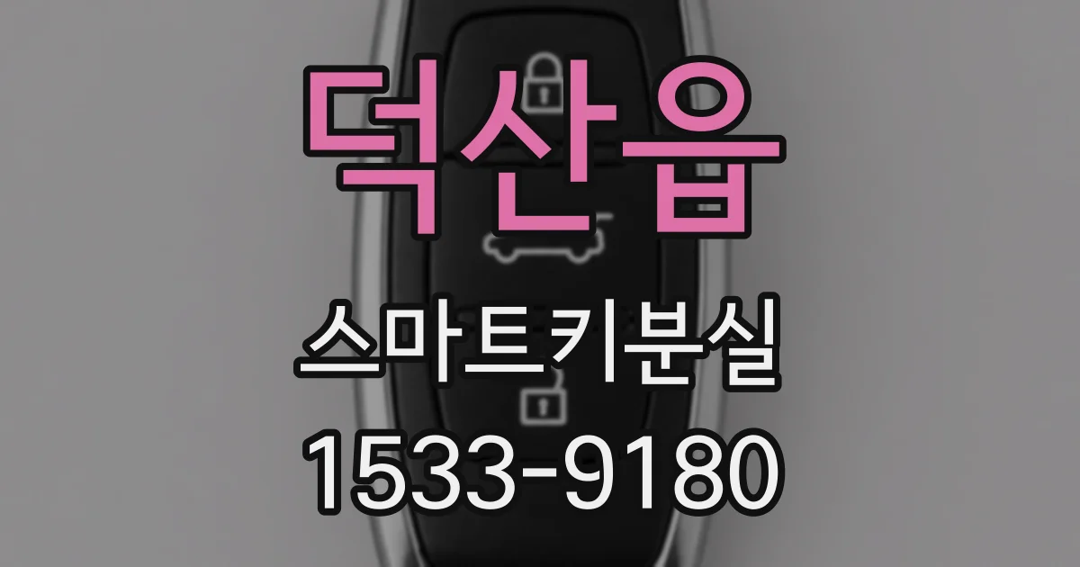덕산읍 스마트키분실