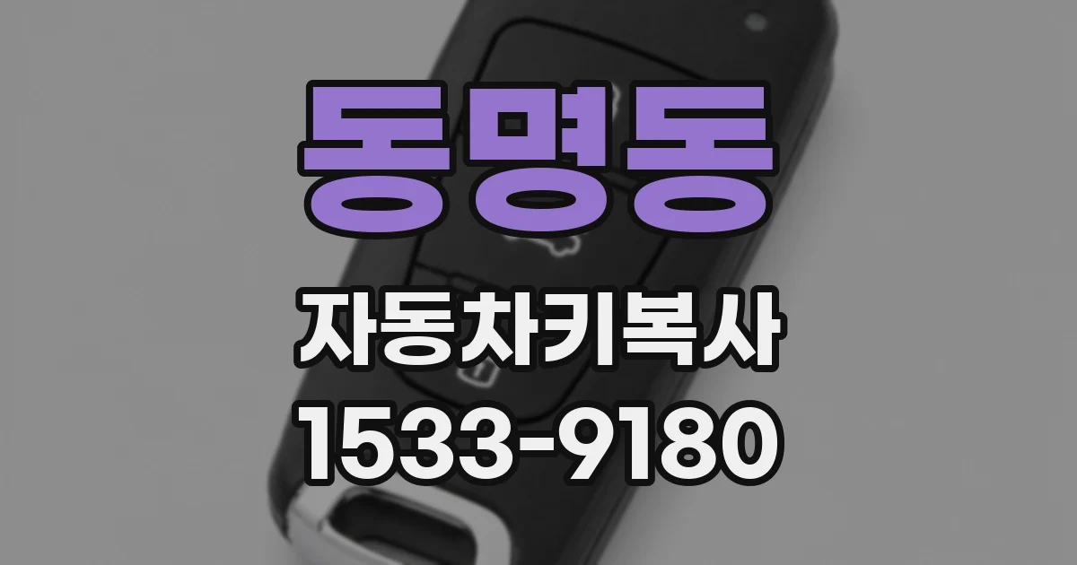 동명동 자동차키복사