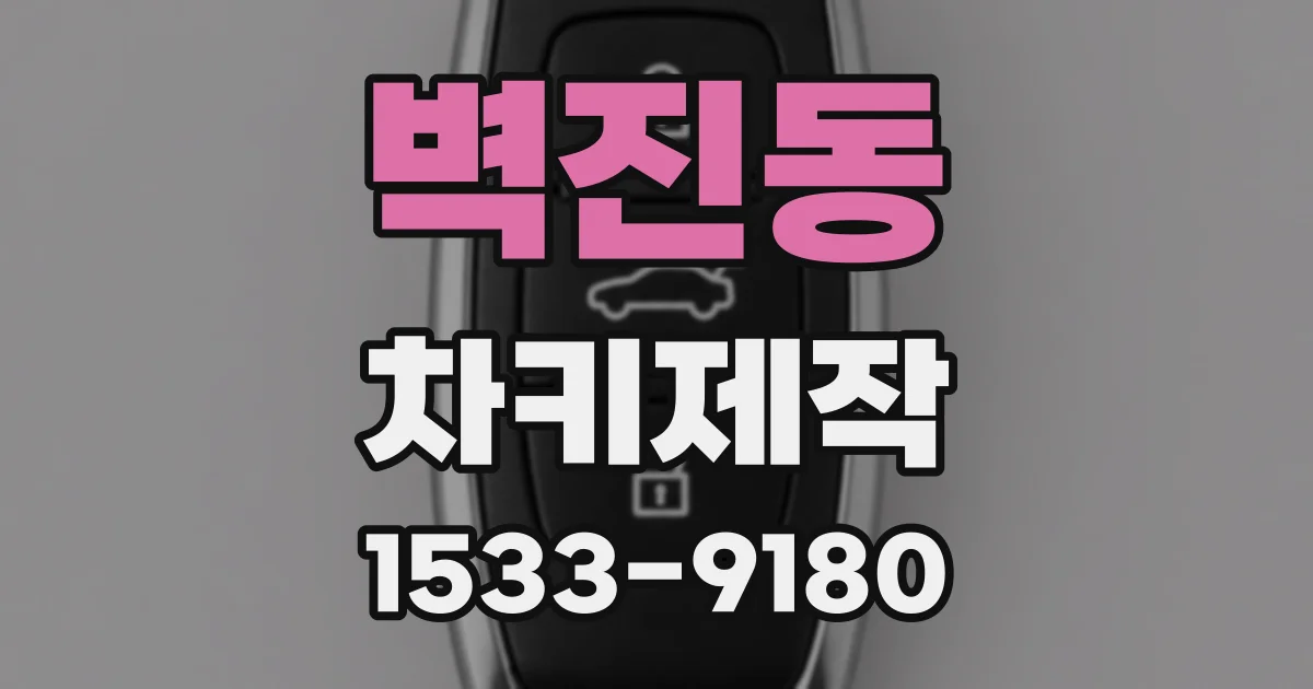 벽진동 차키제작