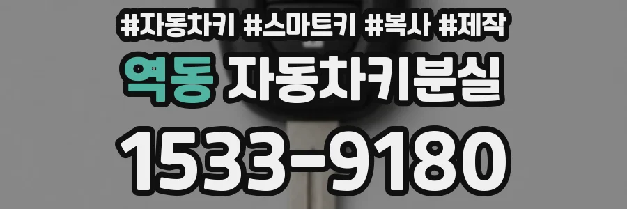 역동 자동차키분실