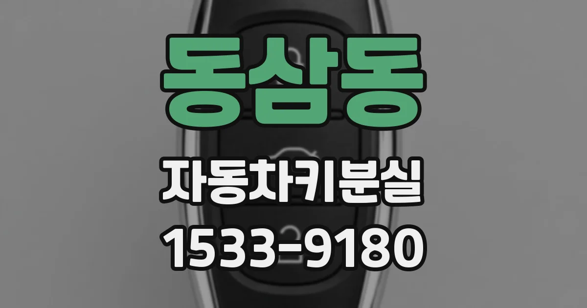 동삼동 자동차키분실