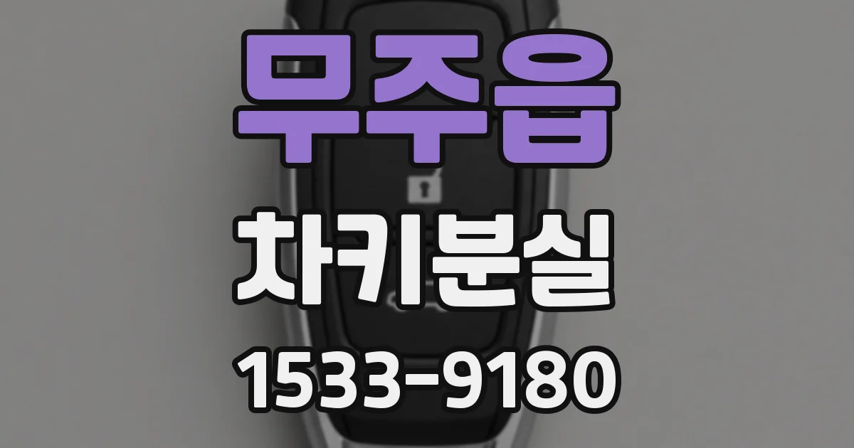 무주읍 차키분실