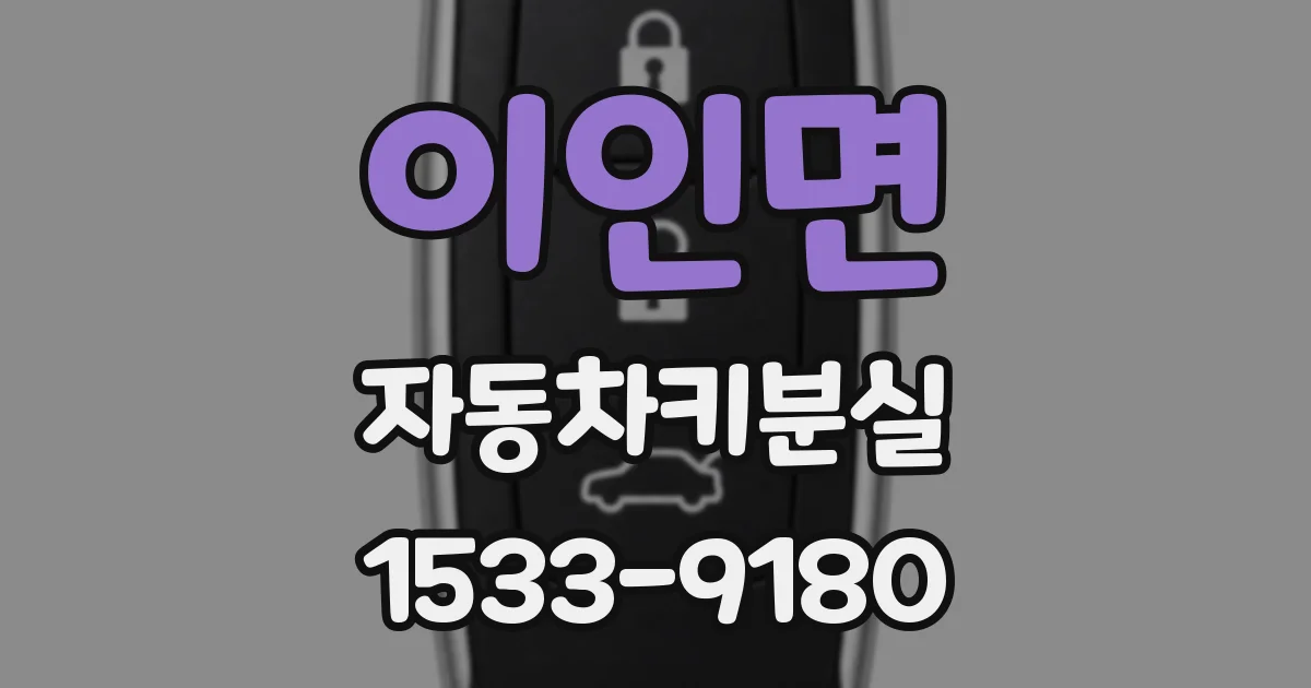 이인면 자동차키분실