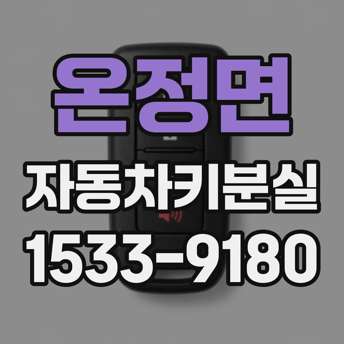 온정면 자동차키분실