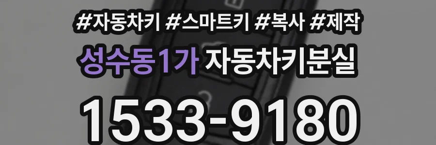 성수동1가 자동차키분실