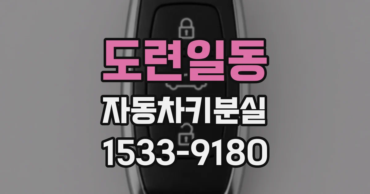 도련일동 자동차키분실