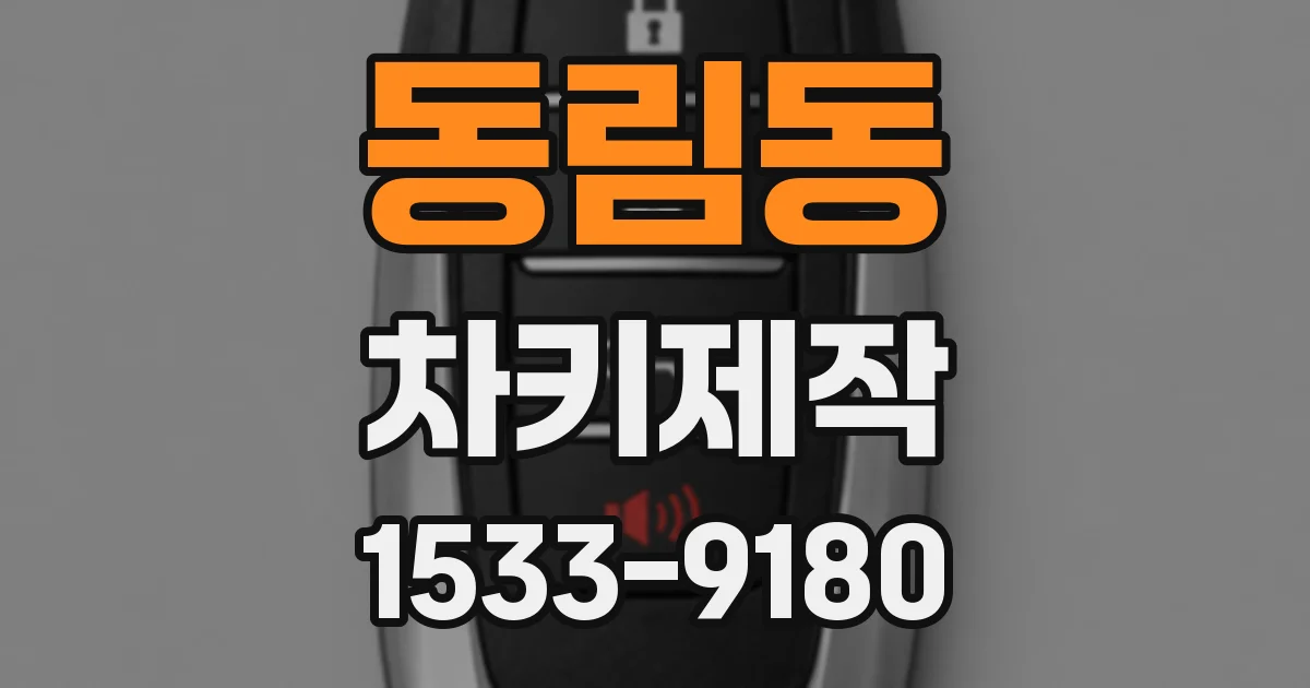 동림동 차키제작
