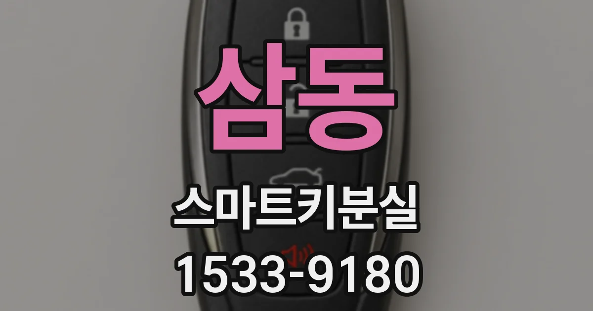 삼동 스마트키분실