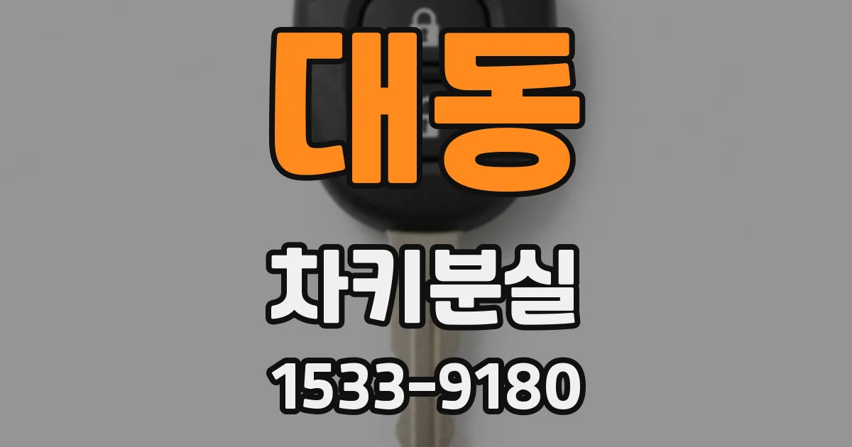 대동 차키분실