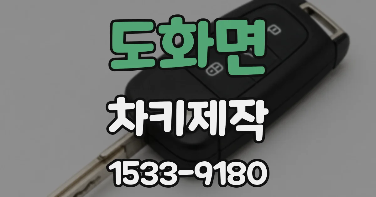 도화면 차키제작