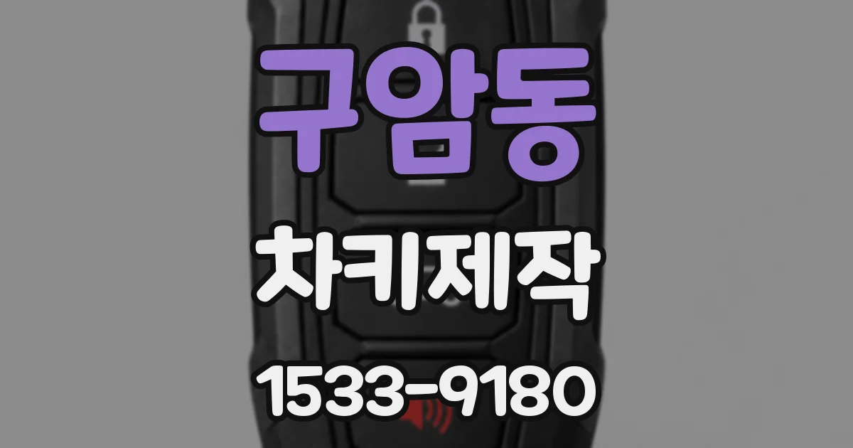구암동 차키제작