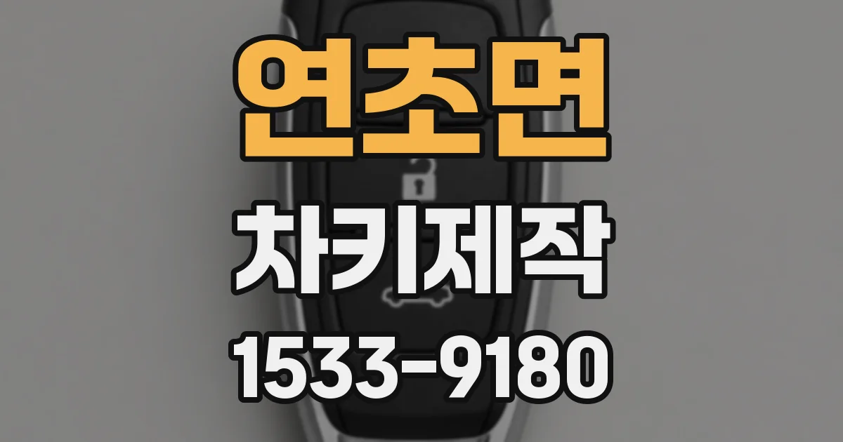 연초면 차키제작