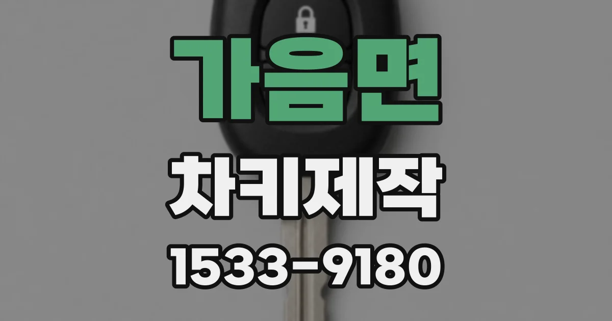 가음면 차키제작