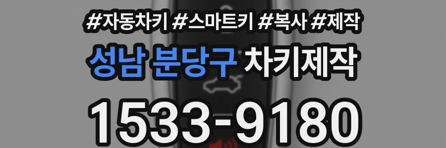 성남 분당구 차키제작