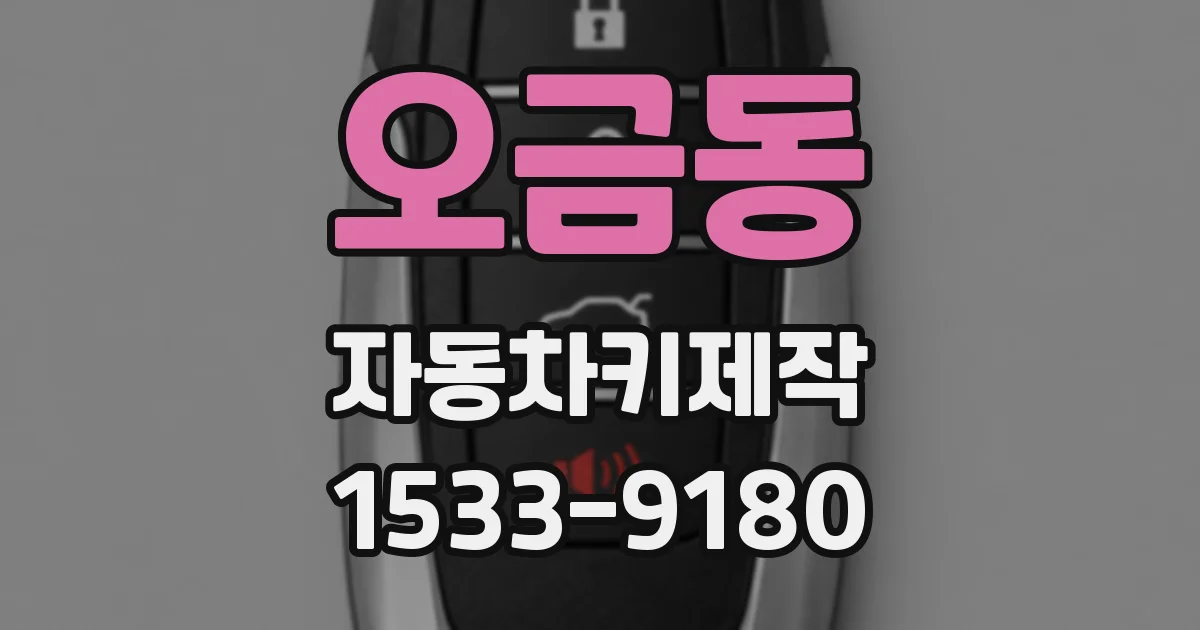 오금동 자동차키제작