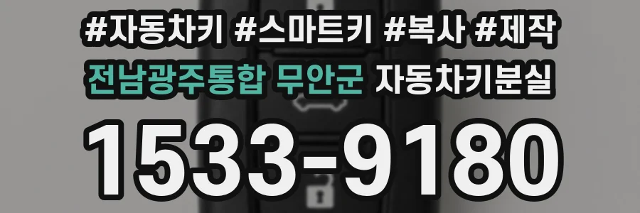 전남광주통합 무안군 자동차키분실