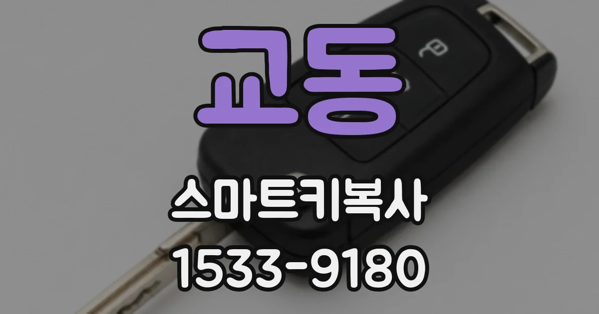 교동 스마트키복사