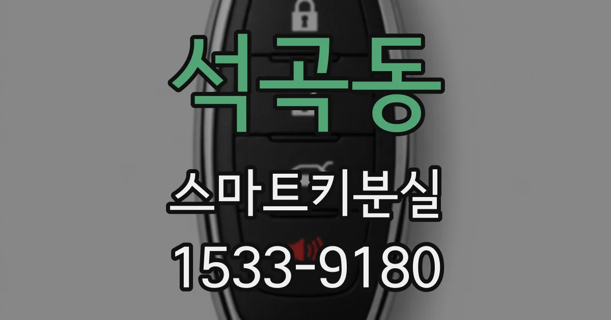 석곡동 스마트키분실