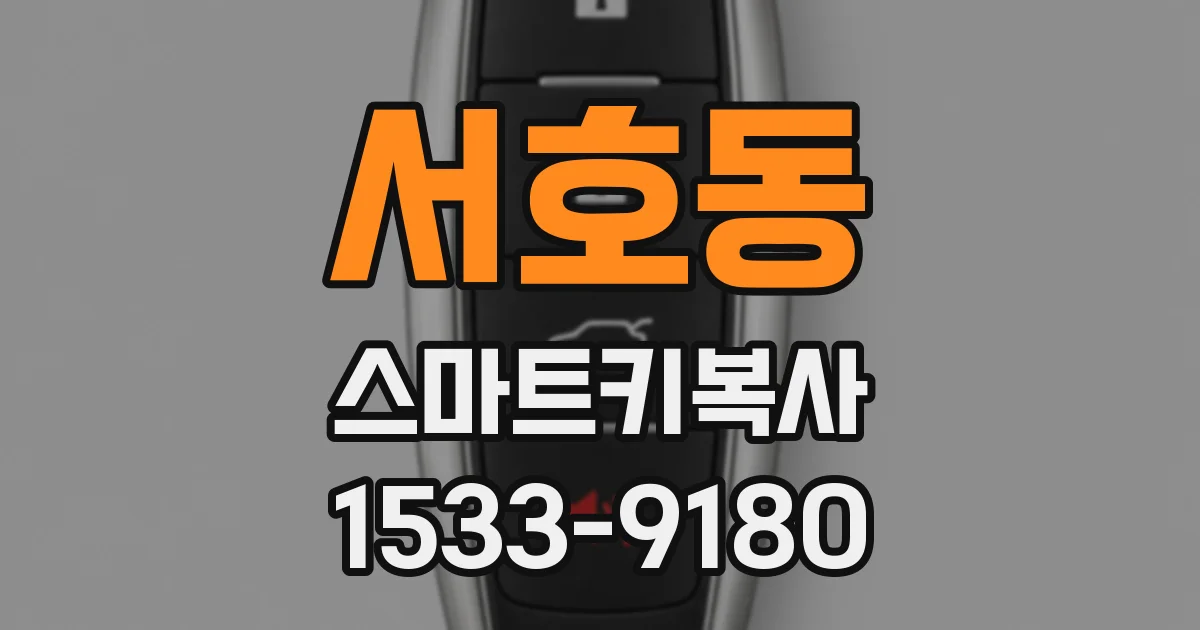 서호동 스마트키복사