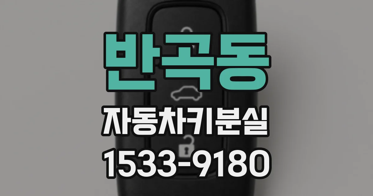 반곡동 자동차키분실