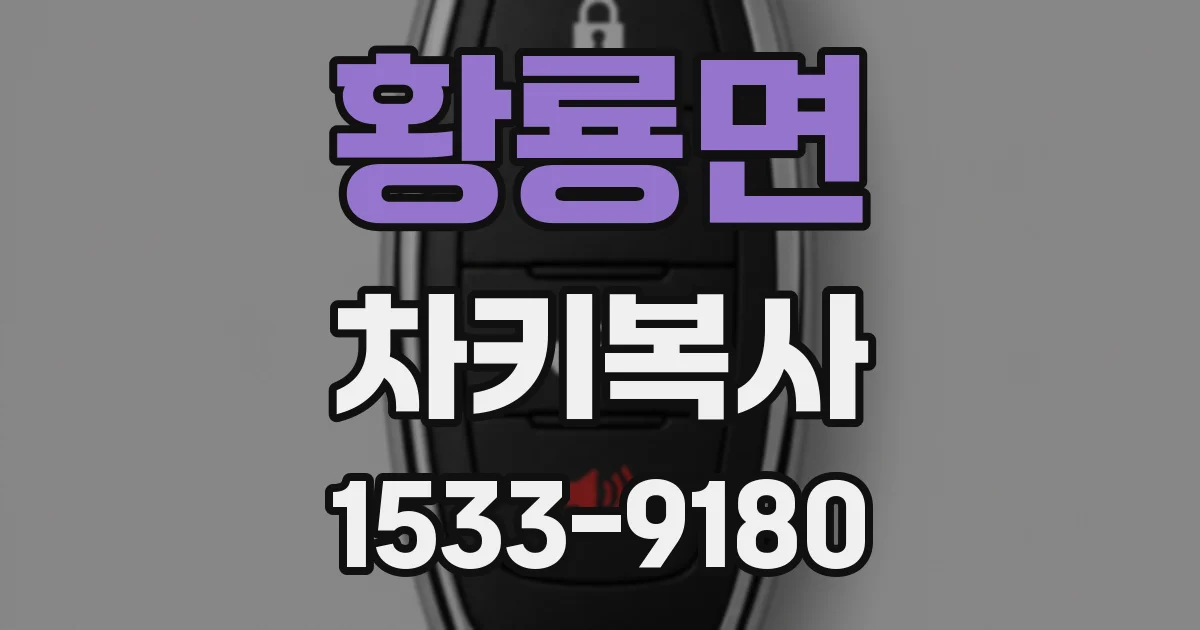 황룡면 차키복사