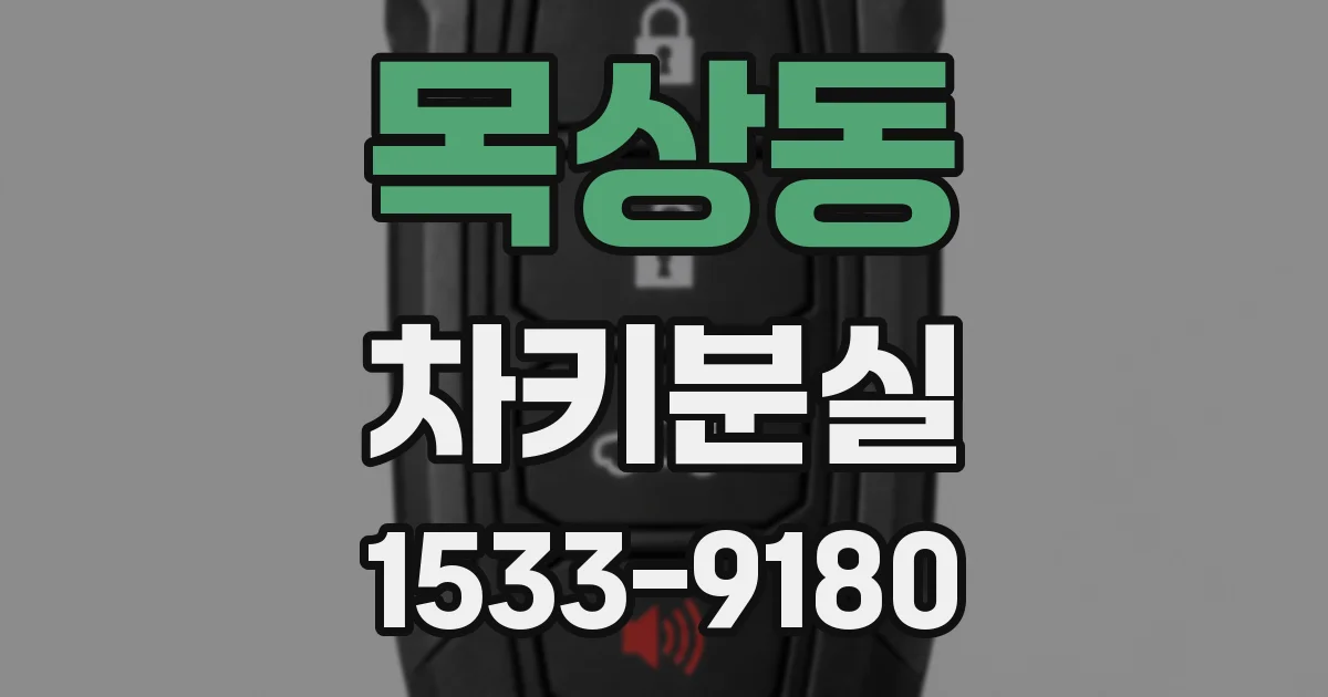 목상동 차키분실