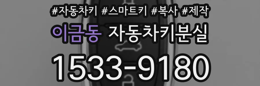 이금동 자동차키분실