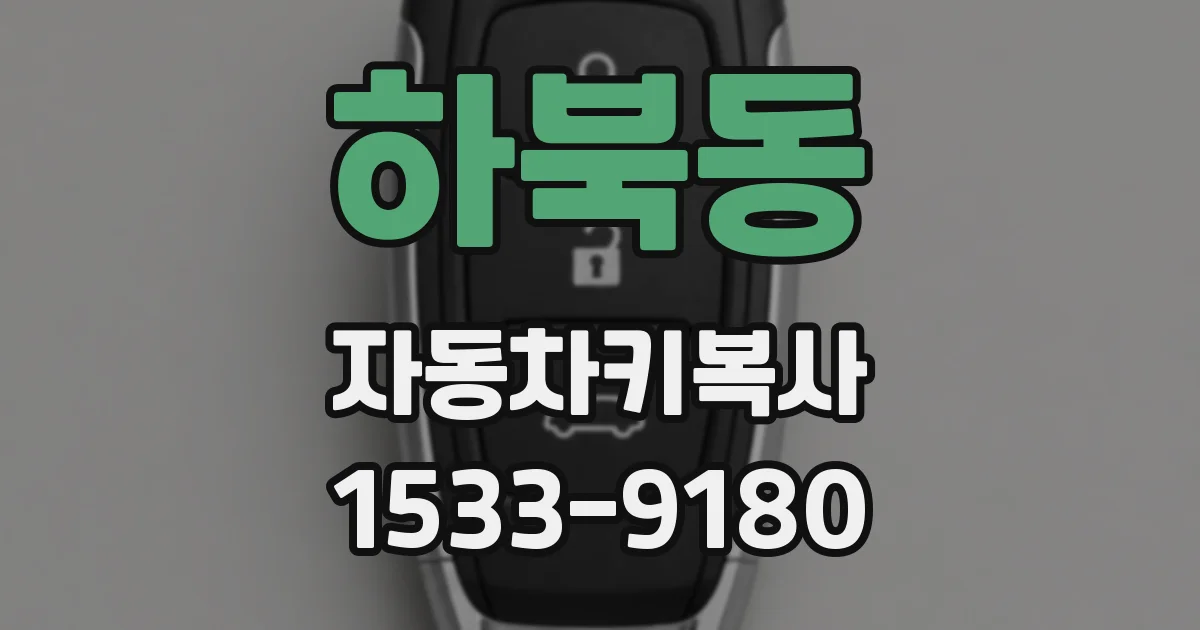 하북동 자동차키복사