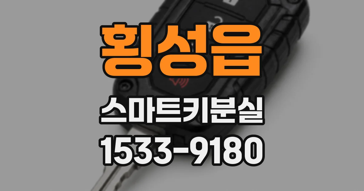 횡성읍 스마트키분실