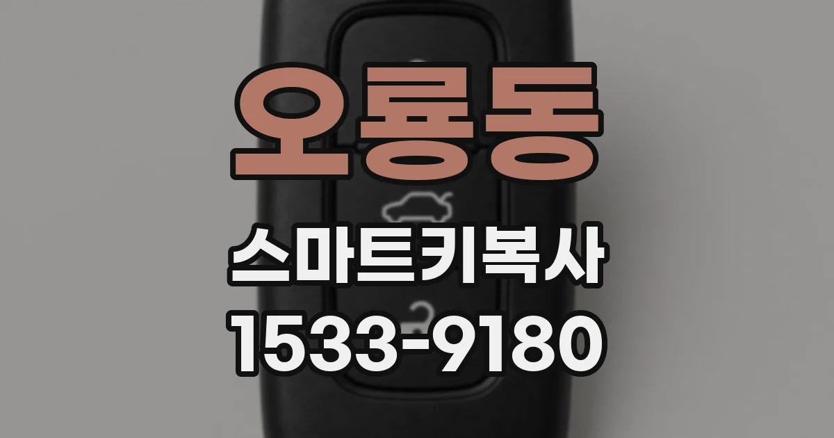 오룡동 스마트키복사