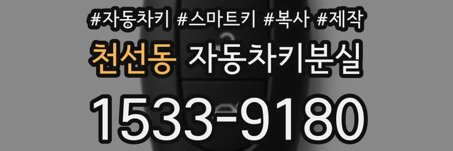 천선동 자동차키분실