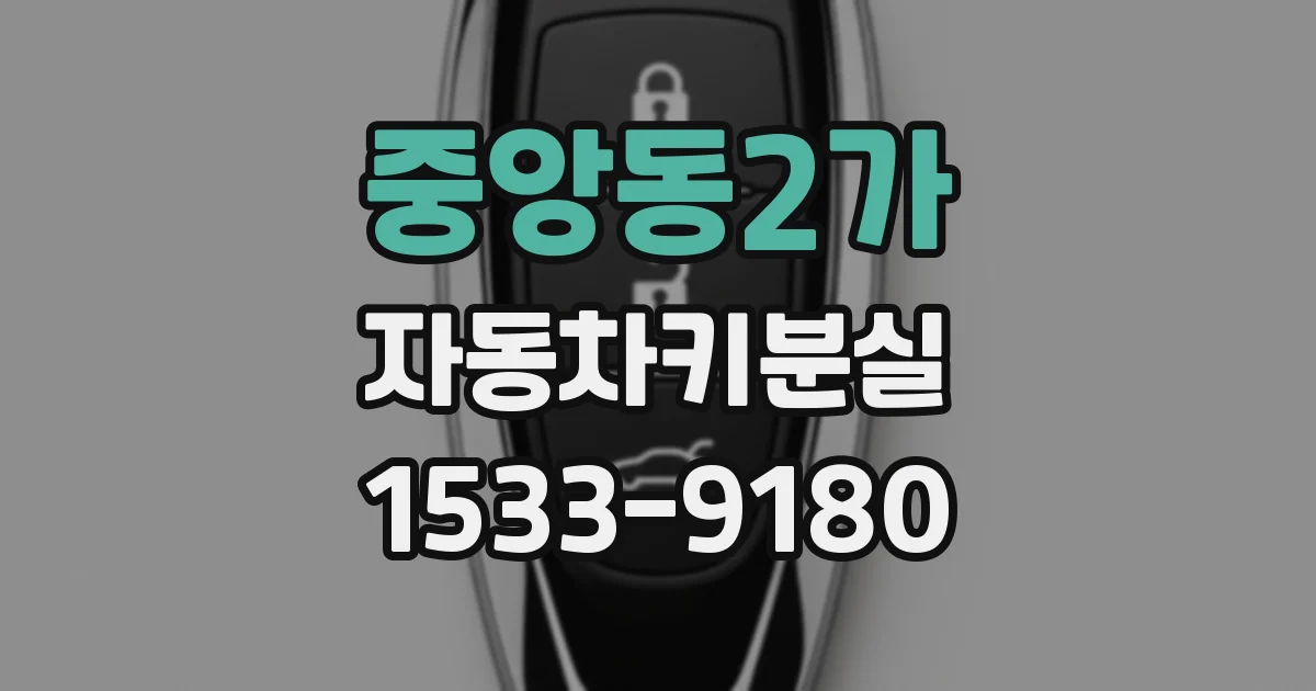 중앙동2가 자동차키분실