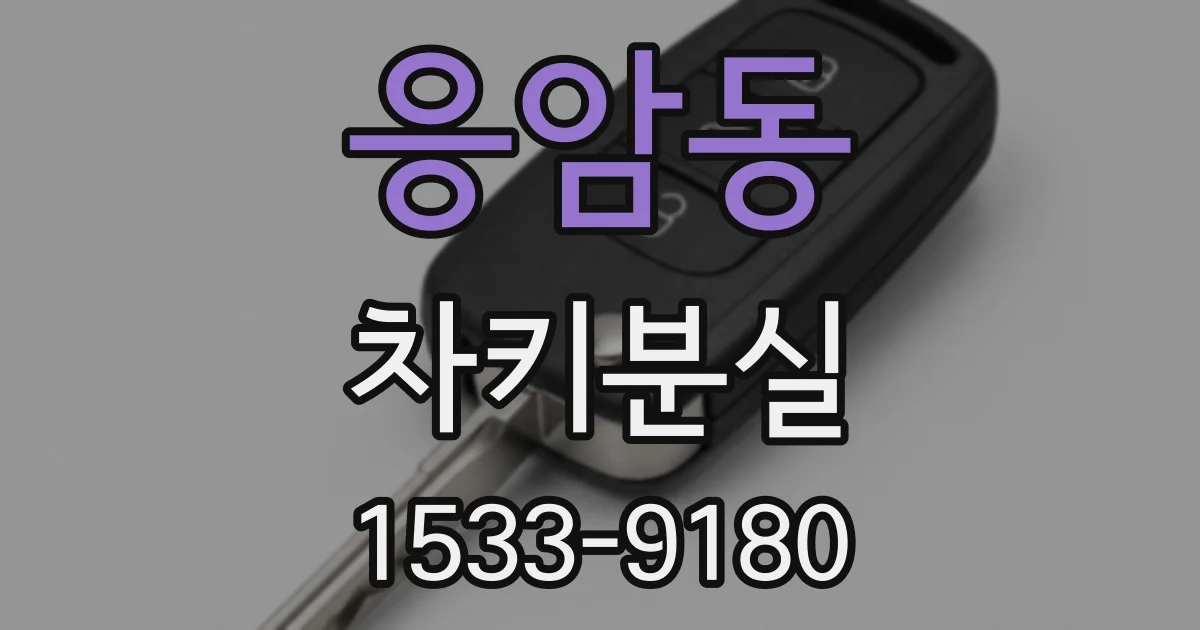 응암동 차키분실