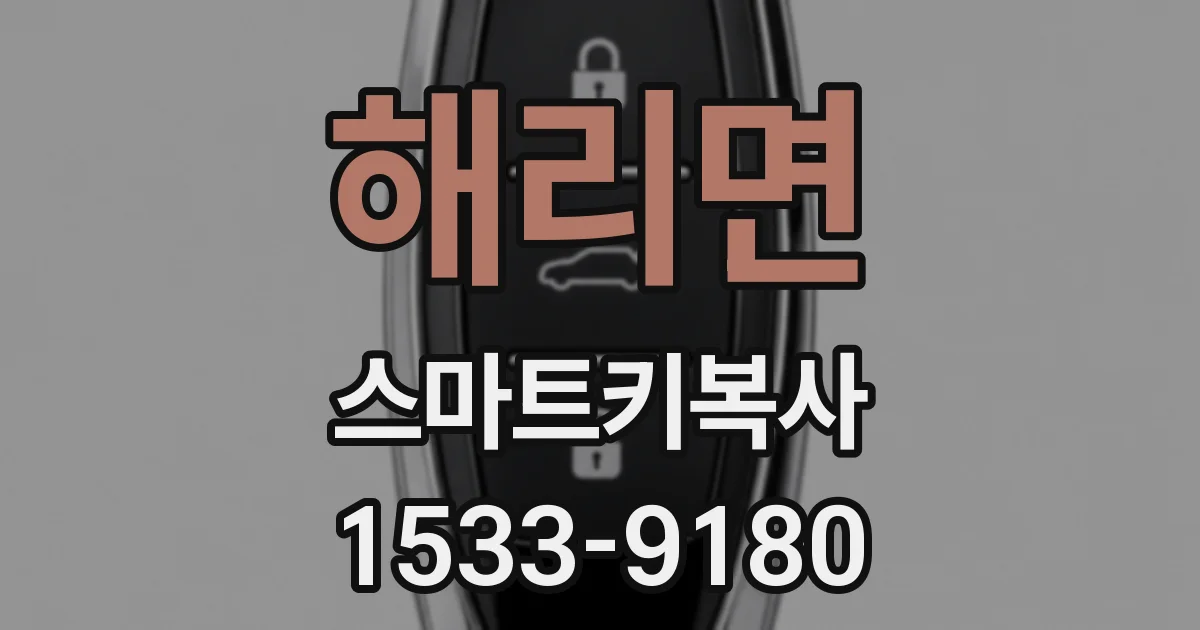 해리면 스마트키복사