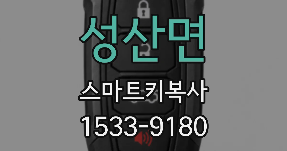 성산면 스마트키복사