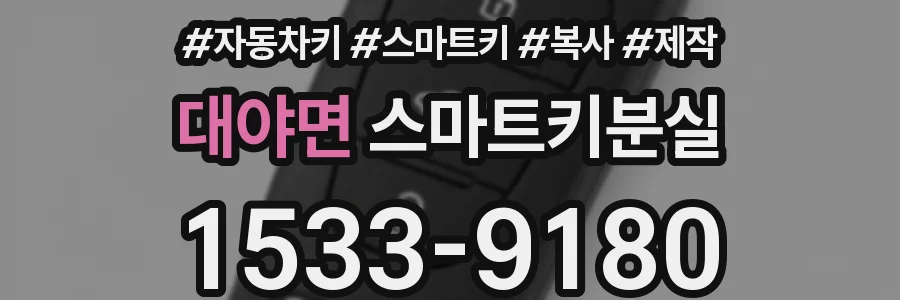 대야면 스마트키분실