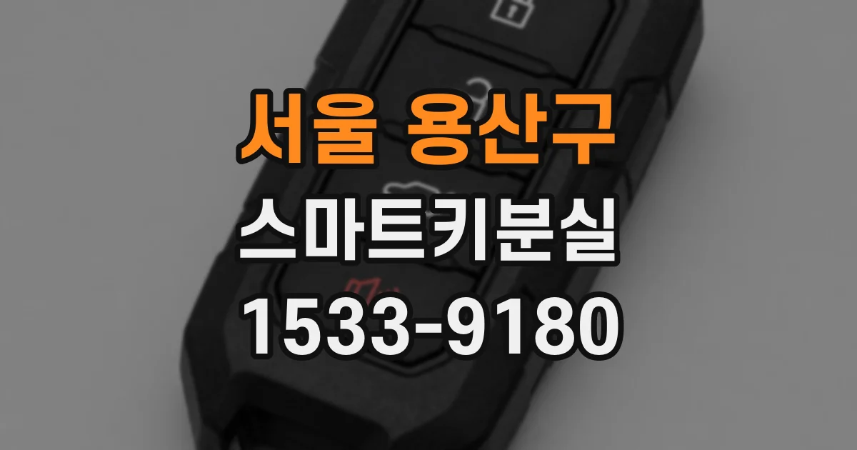 서울 용산구 스마트키분실
