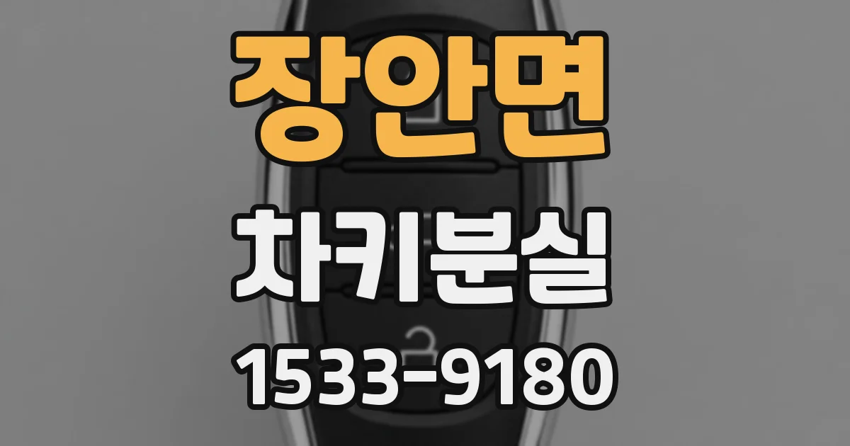 장안면 차키분실