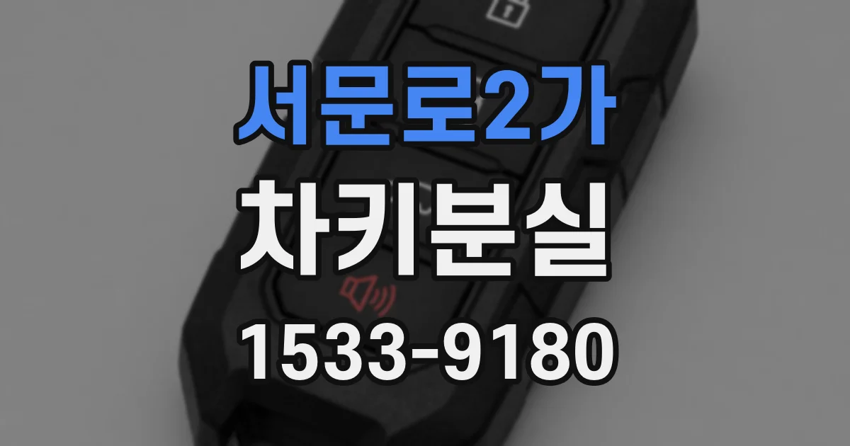 서문로2가 차키분실